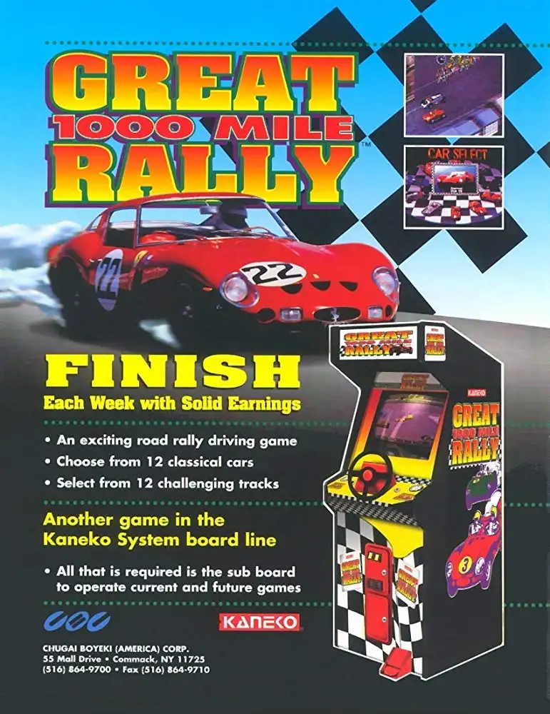 1000 Miglia: Great 1000 Miles Rally | Arcade | Play retro games online for free, Play emulator games online for free