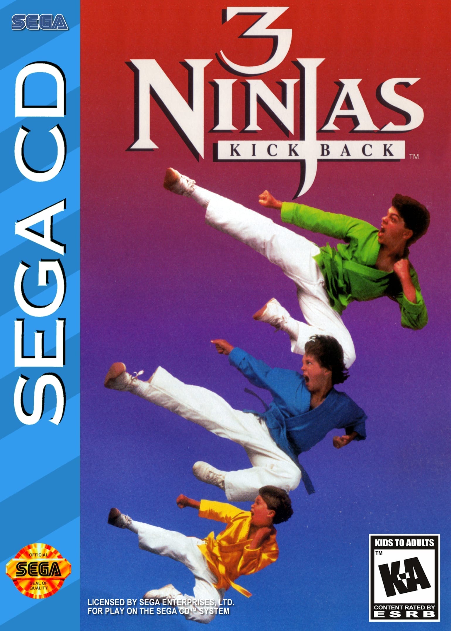 3 Ninjas Kick Back | Sega CD | Play retro games online for free, Play emulator games online for free