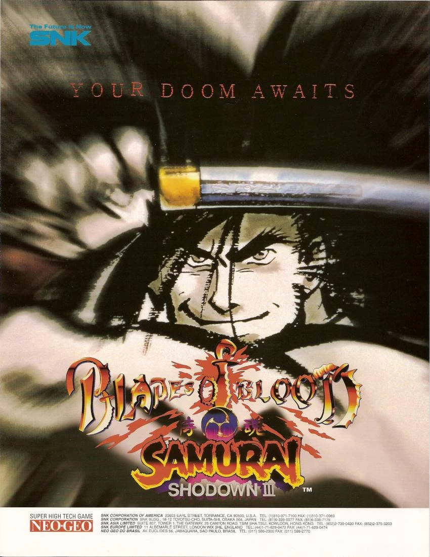Samurai Shodown III: Blades of Blood | Arcade | Play retro games online for free, Play emulator games online for free