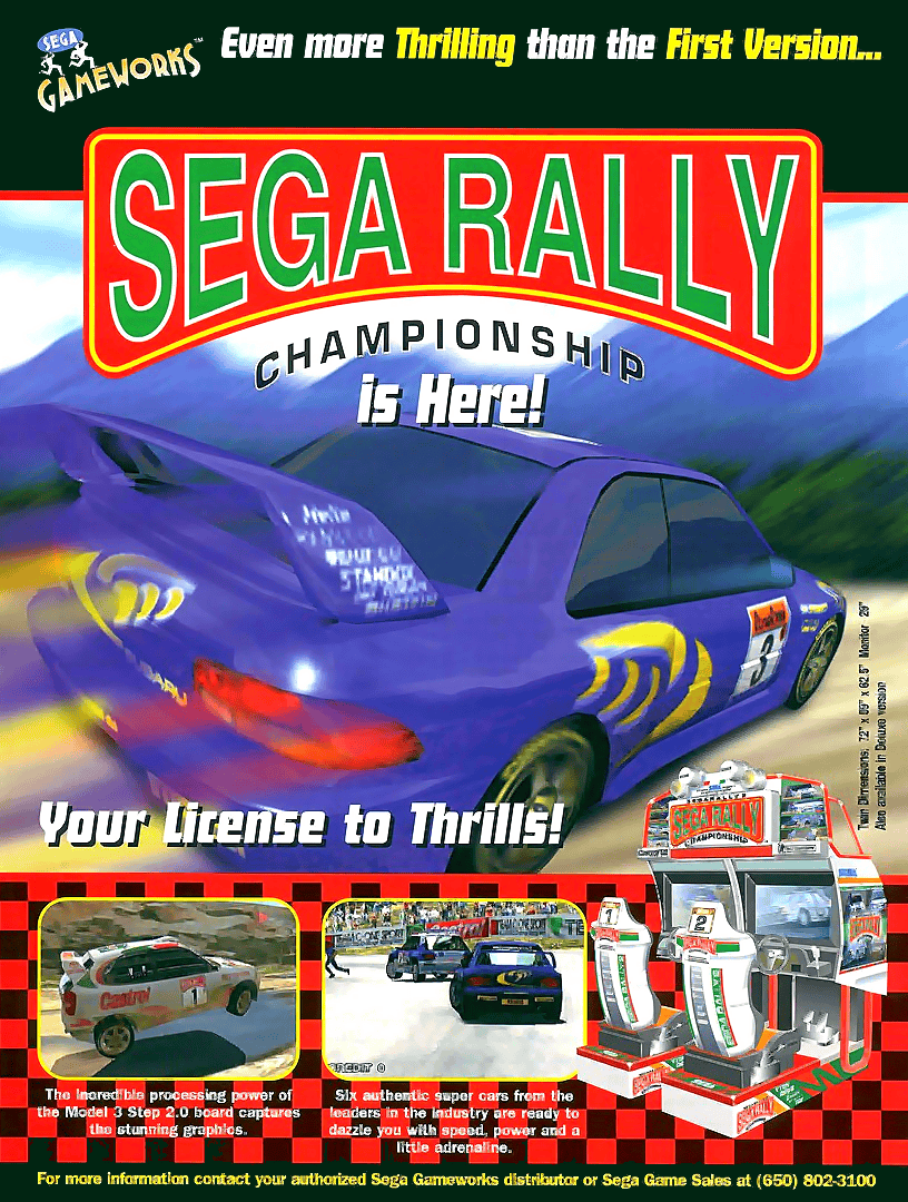 Sega Rally Championship - Twin/DX | Arcade | Play retro games online for free, Play emulator games online for free